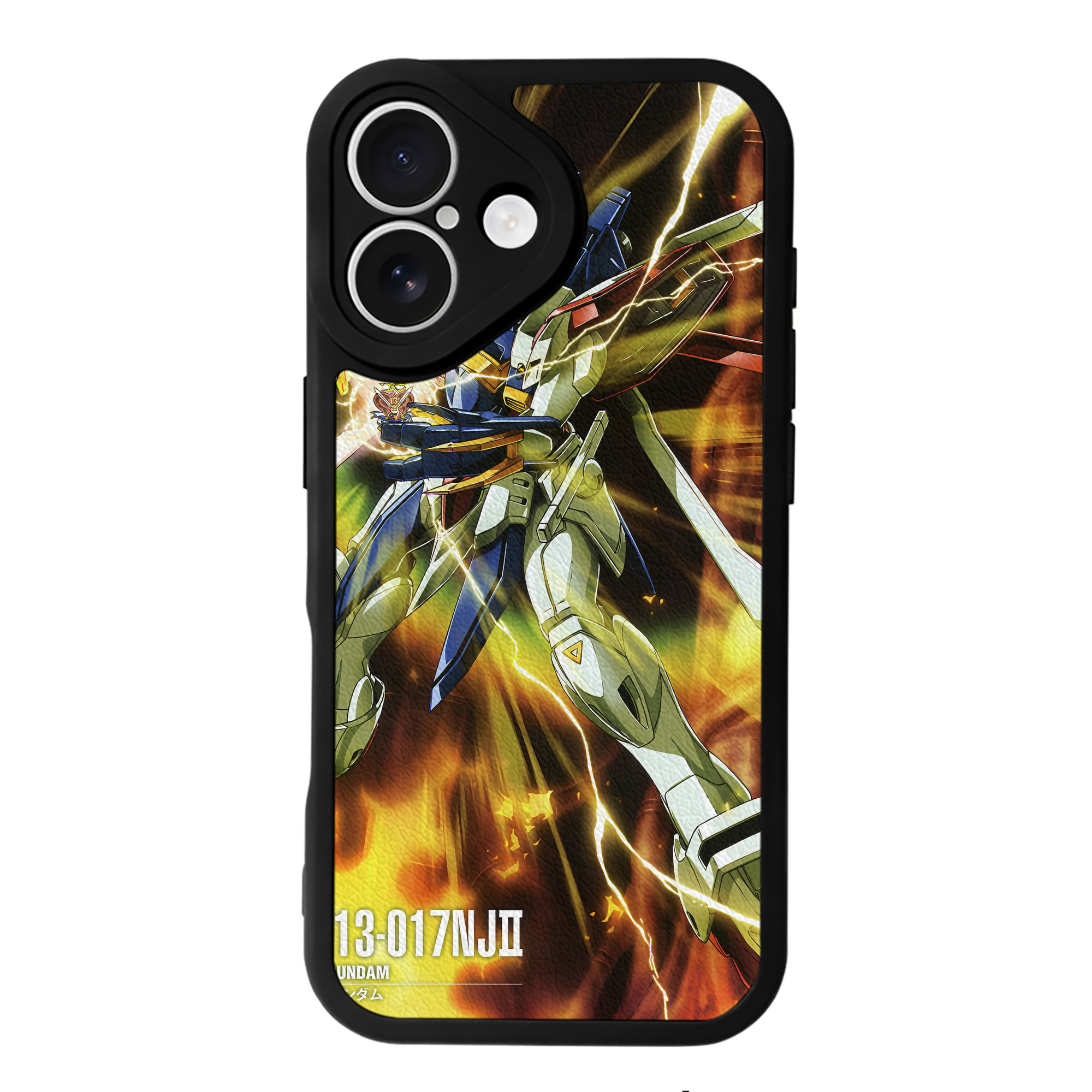 （画像用） 機動戦士ガンダム Mobile Suit Gundam 【iPhone 16シリーズ対応】シリコンスマホケース（レザー調） 材質：シリコン